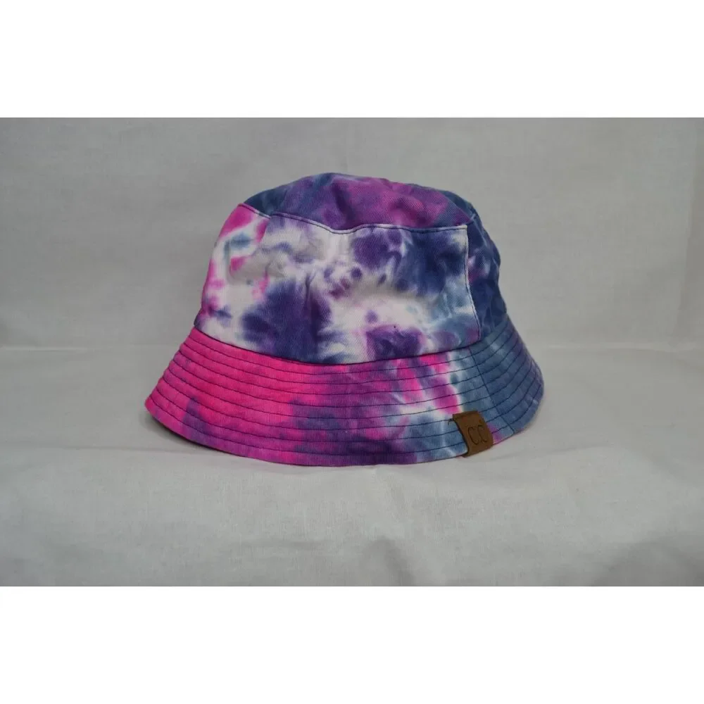 C.C. Women's OS Tie Dye Reversible Packable Bucket Hat